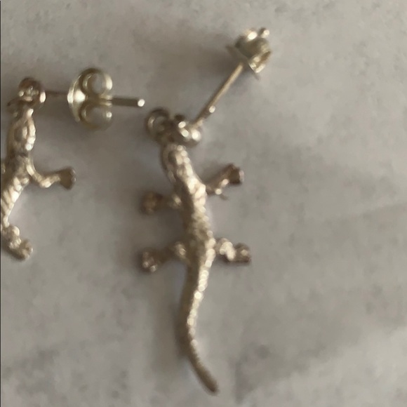 NWT Sterling Silver Lizard Earrings - Picture 3 of 3